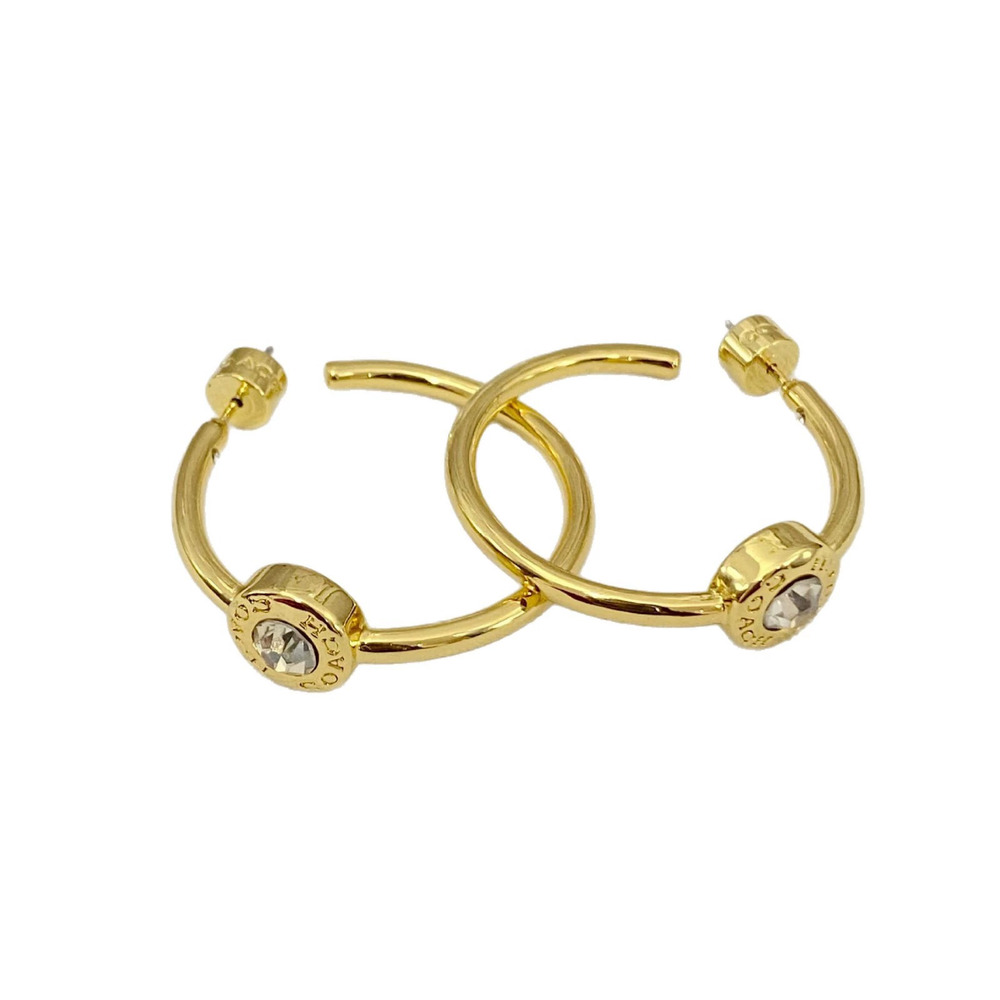Coach Rhinestone Geometric Statement Earrings - Picture 5 of 7